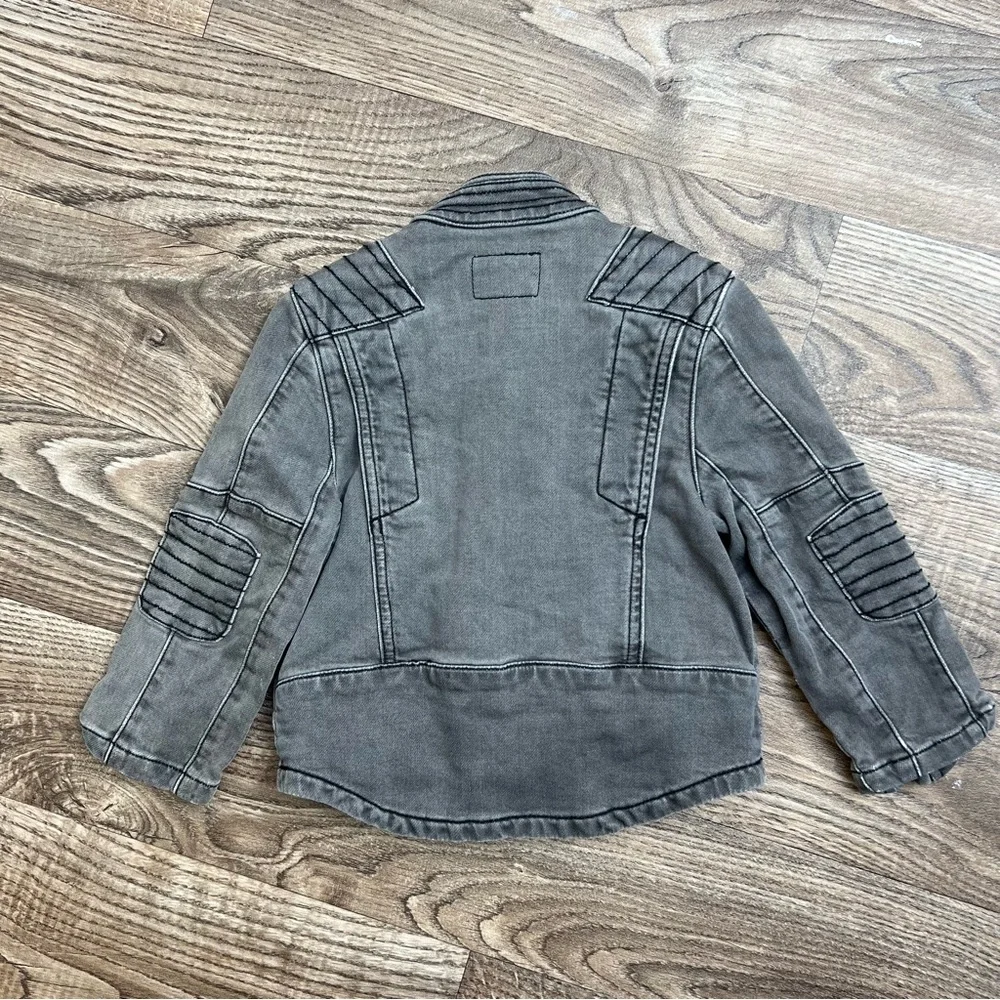 Ralph Lauren Grey Denim Moto Jacket 2T toddler